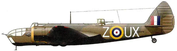 Бленхейм MkIV из состава 82й эскадрильи авиабаза Бодней зима 19411942 - фото 49