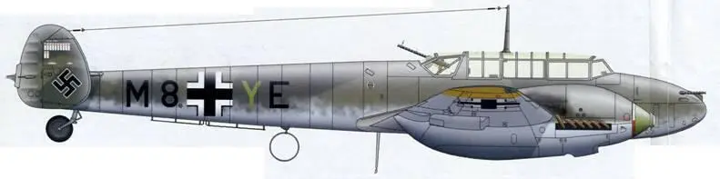 Bf110Е2 сер 3761 командира IVZG76 гауптмана Герхарда Шашке одержавшего - фото 45