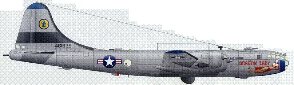 В29 сер 4461835 борт DRAGON LADY из состава 30й эскадрильи 19й - фото 47
