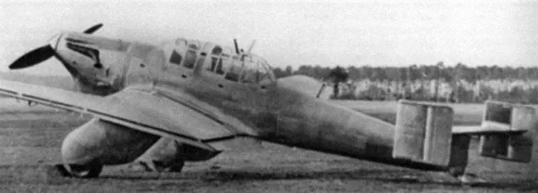 Первый опытный Ju87 V1 1935 г Проект и макет нового самолета Ju87 у - фото 114