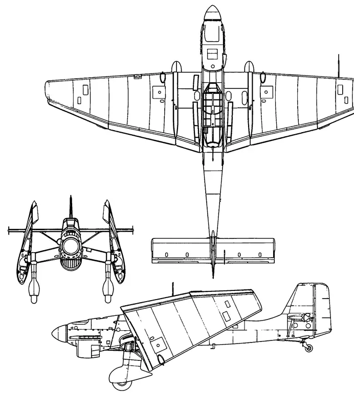 Общий вид палубного Ju87 C 1939 г Первые пять серийных Берт тоже отправили - фото 117