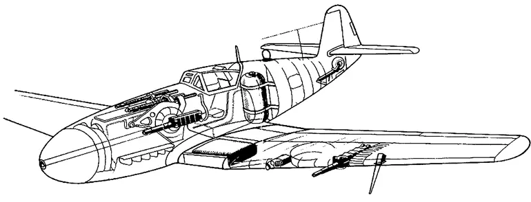 Компоновка высотного истребителя Bf109H 1944 год Но все закончилось очень - фото 86