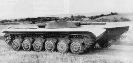 Опытный легкий авиадесантируемый танк Объект 911 Б 1963 г Схема ходовой - фото 55
