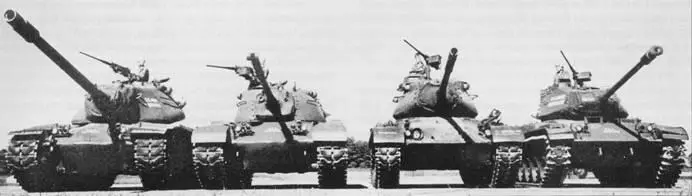 Танки США 1950х гг слева направо танк М103 со 120мм пушкой танки М48 и - фото 84