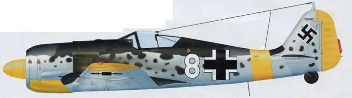 FW 190А6 зав 550487 лта Курта Хардта из 1JG 51 сбитый в бою с - фото 125