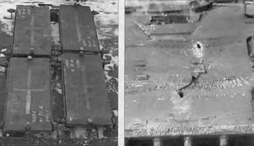 На фото видны результаты взаимодействия ТУР Комбат и Стугна с преградой - фото 105
