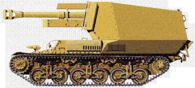 Самоходная установка 105 cm lefH184 Sf auf Geshutzwagen LrSf варианты - фото 151