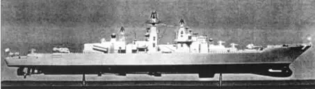 Модель атомного корабля ПВОПЛО пр 11990 Анчар с ракетным комплексом - фото 90