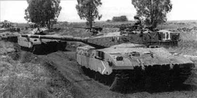 Танки Меркава Мк2 на одном из учений израильской армии Танк Меркава МкЗ - фото 141