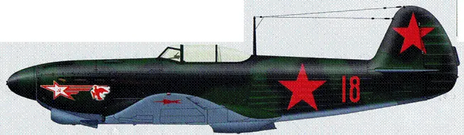 Як1Б борт 18 лейтенанта Василия Шишкина из состава 812го ИАП осень 1943 - фото 60