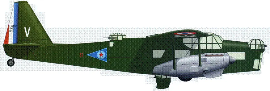 Потез540 М5 из состава 4й эскадрильи GB II51 начало 1937 г Блох200 - фото 28