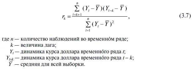 Следует заметить что коэффициент автокорреляции рассчитываемый в EViews - фото 64