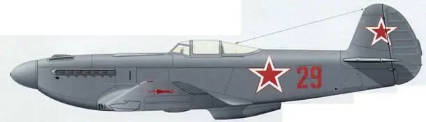 Як9У лейтенанта Михаила Михина из состава 518го ИАП 282й ИАД Аэродром - фото 70