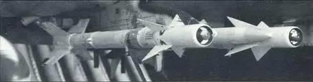 На фото вверху две УР AIM9C Сайдуиндер с ИК ГСН на универсальном пилоне - фото 114