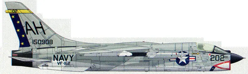 F8E сер 150908 борт АН202 командира VF162 авиагруппа авианосца - фото 120