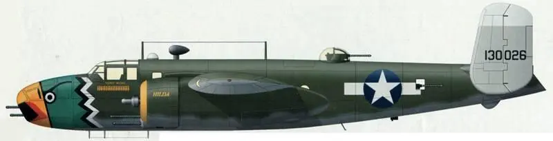 B25D1 сер 4130026 из состава 498й эскадрильи 345й бомбардировочной - фото 64