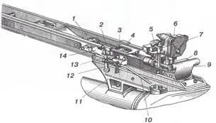 Установка направляющей 1 направляющая 2 пружина 3 рукоятка - фото 84