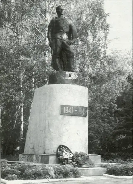Памятник на месте бывшего аэродрома МВО где формировался 812й ИАП в городе - фото 55