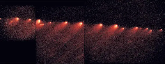 Рис 88 Кометный поезд из фрагментов кометы Шумейкеров Леви9 Рис 89 - фото 94