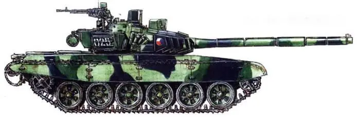 Основной танк Т72М4 CZ Чехия Вертолет SHBOF Си Хок из состава 3й - фото 39
