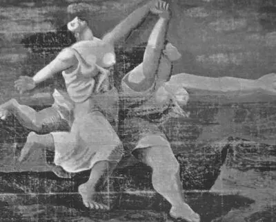 Занавес созданный П Пикассо к балету Голубой экспресс 1924 г Труппа - фото 62