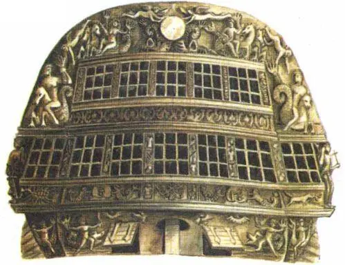 Корма русского 64го пушечного корабля Ингерманланд 1713 год Корма - фото 79