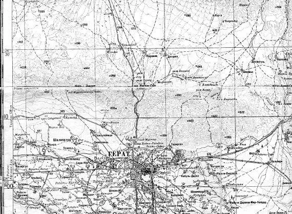 Полетная карта с окрестностями Герата и метками целей в городе В обиход вошли - фото 85