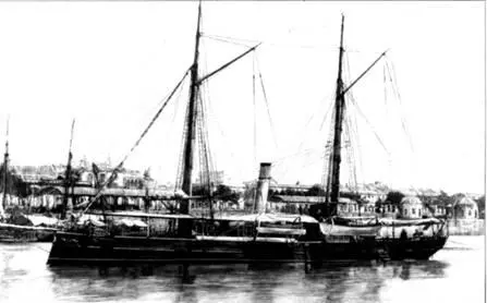 Канонерская лодка Эулалия гравюра 1880х гг В качестве главного калибра - фото 31