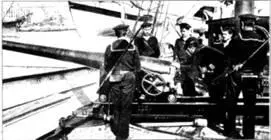120мм орудие Онтория образца 1879 г на одной из канонерок Канонерская - фото 32
