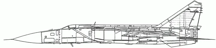МиГ25П 1975 МиГ25М с двигателями Р15БФ2300 МиГ25 с двигателями - фото 128
