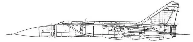 МиГ25М с двигателями Р15БФ2300 МиГ25 с двигателями Д30Ф МиГ25ПД - фото 129