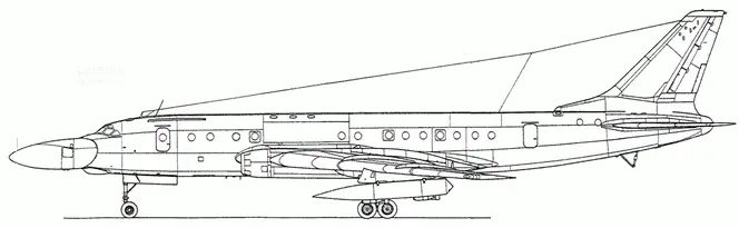 Ту104Ш2 Вид слева Ту104Ш2 Вид справа Крыло условно не показано - фото 141