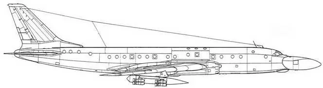 Ту104Ш2 Вид справа Ту104Ш СССР42342 1968 г Ту104Ш2 авиации ВМФ - фото 145