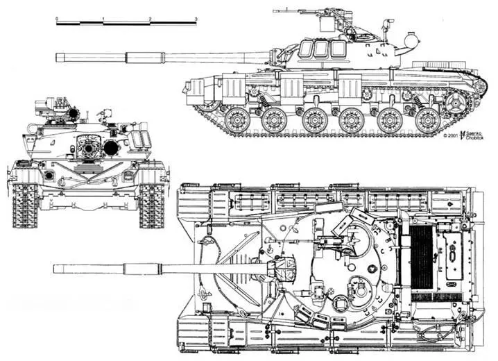 Средний танк Т64А объект 434 1972 г Боекомплект зенитного пулемета 300 - фото 47