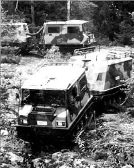 Bv 206 финской армии Ходовая часть каждого обвода секций состоит из пяти - фото 70