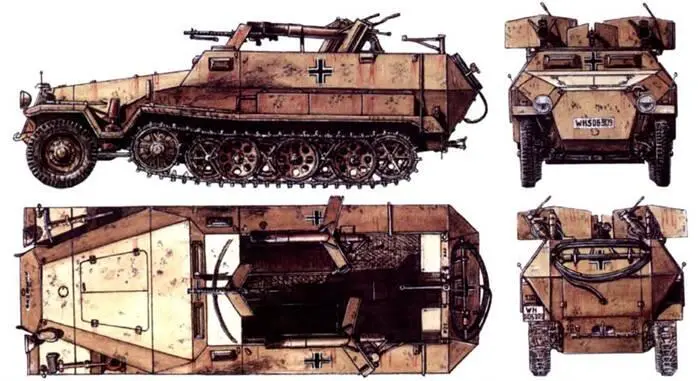 Самоходный огнемет Sd Ktz 25116 Окончание следует Сочлененные гусеничные и - фото 100
