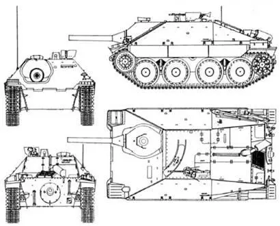 Самоходный огнемет Flammpanzer 38t Хетцер Самоходный огнемет StuG III - фото 75