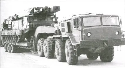 Боевая машина комплекса С300В на автомобильном транспортере При работе - фото 73