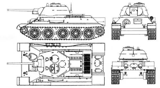 Огнеметный танк ОТ34 обр 1943 г Танки ОТ34 колонны Дмитрий Донской - фото 53