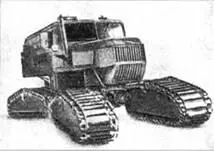 Гусеничный транспортер SnoCat вверху и понтон с гусеницами внизу - фото 74
