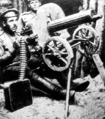 Обучение пулеметчиков на фронте 1914 г Пулемет Максим обр 1910 г - фото 18