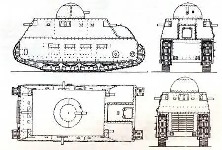 Тактикотехнические характеристики танка Фиат2000 Боевая масса т 420 - фото 72
