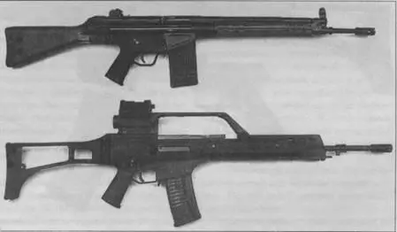 Сравнение штурмовых винтовок G36 и G3 Ручной пулемет MG36 Воссоединение в 1 - фото 86