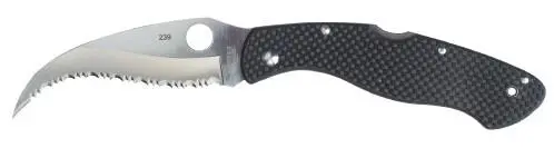 Еще одна коллекционная редкость Spyderco Civillian С12 CF с серрейторной - фото 204