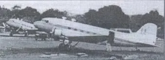 DC3 осуществлявшие ночные рейды на аэродром повстанцев в Ули Ил28 ВВС - фото 54