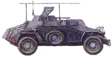 Бронеавтомобиль SdKfz 223 Весна 1945 г Легкий танк Рено R35 2го - фото 64