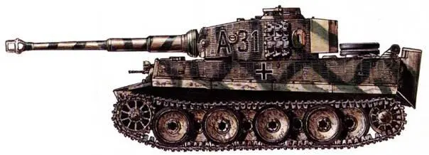 Тяжелый танк Pz Kpfw VI Ausf Н Тигр Танк Pz Kpfw VI Ausf В Королевский - фото 110