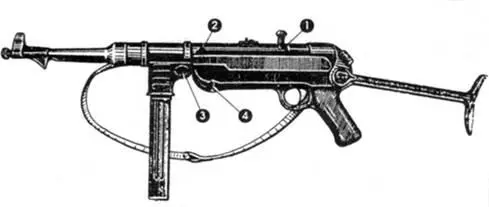 Пистолетпулемет обр 1940 г МР40 1 вырез для постановки затвора на - фото 38