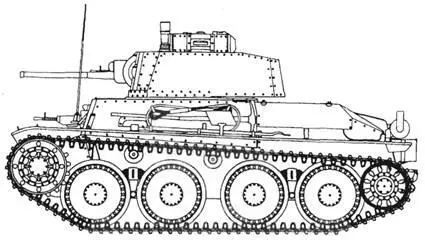 Pz38t Ausf J Командирская версия танка 38t LTP вариант для Перу - фото 119