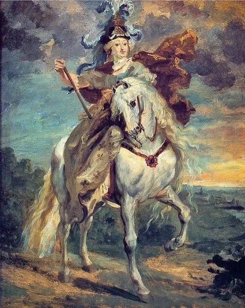 Мария Медичи в бою при ПондеСе Теодор Жерико Кардинал де Ришельё Кардинал - фото 85